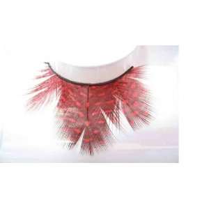Feather Eyelashes SA 09   Red