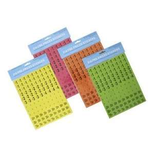  Price Labels, 2 Sheet Assorted Case Pack 72