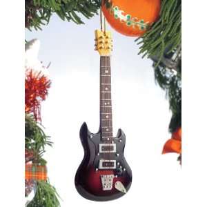  Two Horn Electric Guitar Tree Ornament 