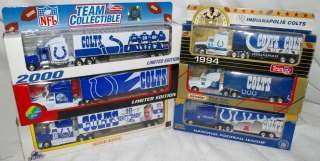   INDIANAPOLIS COLTS Die cast Truck Trailer Collectibles 1993 TO 2003