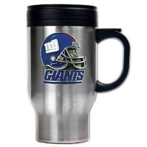 New York Giants NFL 16oz Stainless Steel Travel Mug   Helmet Logo 
