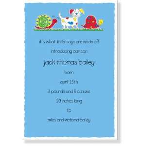  First Birthday Party Invitations   Puppy Tails Invitation 