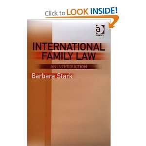  Family Law An Introduction (9780754623410) Barbara Stark Books