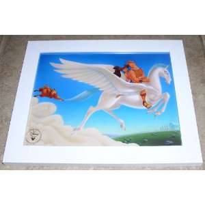  Disney Hercules Framed Lithograph / Print 