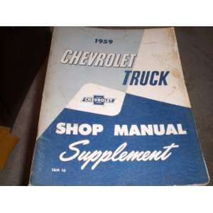   Truck Shop Manual Supplement General Motors Chevrolet Books