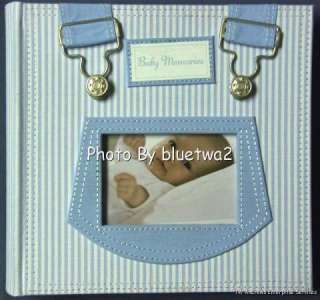 Baby Memories Photo Album Book BOY Blue My Brag Keepsake Baby Infant 