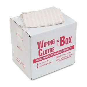  Wiping Cloths, Cotton, White, 5lb Box    Sold as 2 Packs 