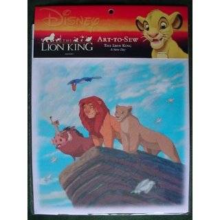THE Lion King Art to sew 8 Cotton Fabric Print Square A NEW Day 