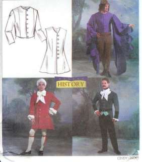 Mens Historical Costume Sewing Pattern LARP SCA OOP  