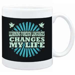 Mug Black  Learning Foreign Languages changes my life  Hobbies 