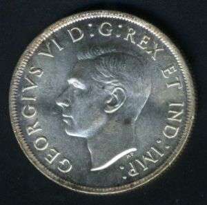 CANADA 1937 KING GEORGE VI SILVER DOLLAR COIN AS SHOWN  