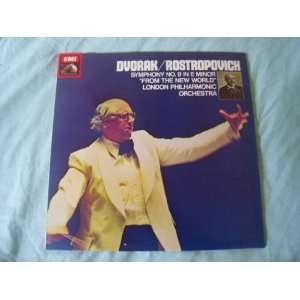  ASD 3786 Dvorak Symphony 9 LPO Rostropovich LP Music