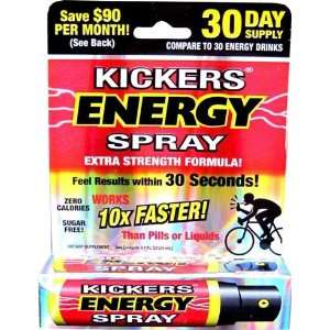  Kickers Energy Spray Extra Strength Formula 30 Doses Per 