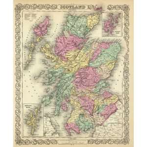  UNITED KINGDOM (ENGLAND SCOTLAND & WALES) MAP 1645