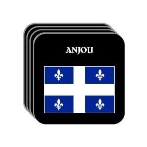 Quebec   ANJOU Set of 4 Mini Mousepad Coasters