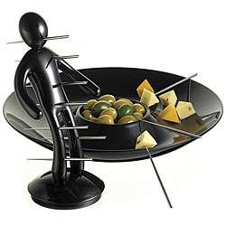 The Ex Skewer Set with Unique Black Holder and Tray designed by 
