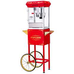   Popcorn GNP 800 All Star Red Popcorn Machine and Cart  