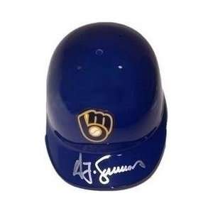  Ted Simmons Autographed Brewers Retro Mini Helmet Sports 