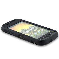 Snap on Black Rubber Coated Case for HTC MyTouch 4G  
