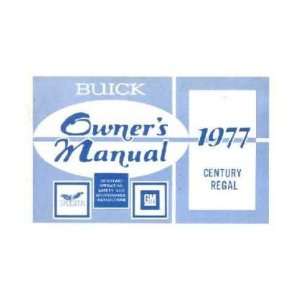  1977 BUICK CENTURY REGAL Owners Manual User Guide 