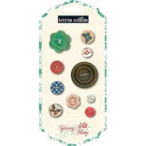    Teresa Collins Designs Spring Fling Buttons Arts, Crafts & Sewing