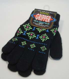 Boys Girls Prints Designs Magic Stretch Gripper Gloves  
