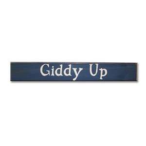 Giddy Up   2 Foot Board Rustic Blue 
