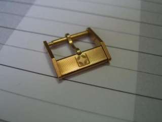 GENUINE NOS 70S GENTS ZENITH 14MM GOLD P BUCKLE  RARE  