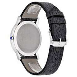 Movado Museum Mens Shark Skin Leather Strap Watch  