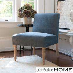   Bradstreet Twillo Bluestone Upholstered Armless Chair  
