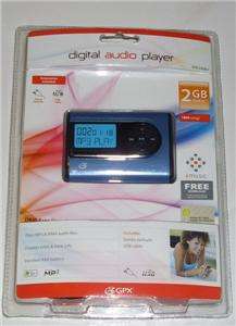 BRAND NEW GPX MW240BU BLUE (2 GB) Digital Media  WMA Audio Player 