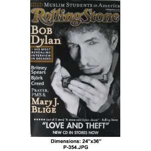  BOB DYLAN Rolling Stone Magazine Cover 24x36 Poster 