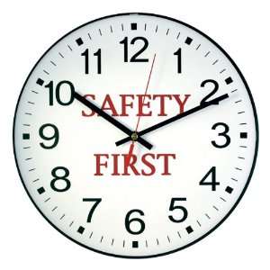   Ltd. 12 Message Wall Clock (Safety First )
