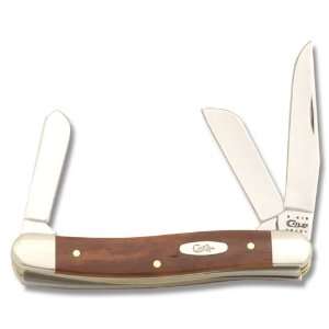   Knife with Smooth Chestnut Bone Handles 