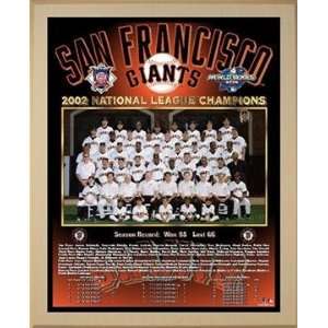2002 National League Champions San Francisco Giants Championship Team 