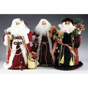  16 Fabric Santa Claus Cone Christmas Table Top Decoration 
