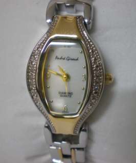 Lady Andre Giroud Real Diamond Mother Of Pearl Watch  