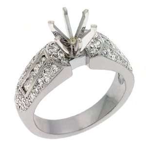  S. Kashi & Sons EN6491WG White Gold Engagement Ring   14KW 