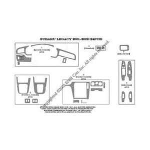 Subaru Legacy Dash Trim Kit 00 04   24 pieces   Silver Carbon Fiber 