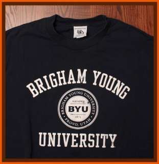 BYU Authentic Brigham Young University Blue Large NCAA T Shirt  