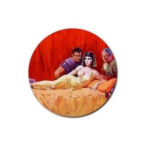  Elizabeth Taylor Cleopatra Round Rubber Coaster set 4 pack 