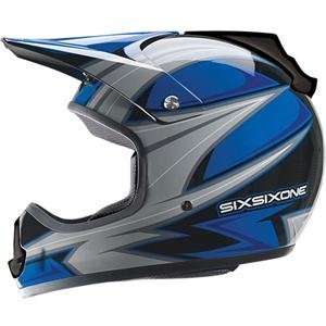  SixSixOne Charger Helmet   Large/Blue/Grey Automotive