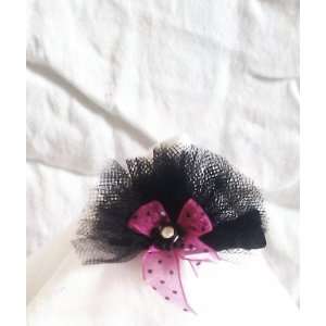  Black TuTu Bow