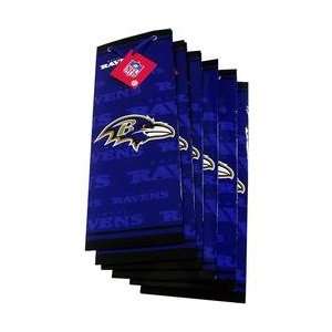 Pro Specialties Baltimore Ravens Team Logo Slim Size Gift Bag (6 Pack 