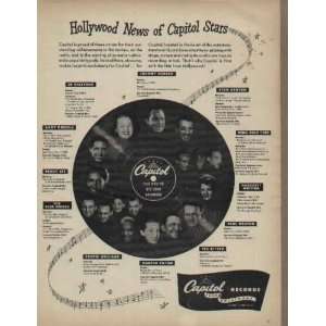 Hollywood News of Capitol Stars   JO STAFFORD, JOHNNY MERCER, STAN 
