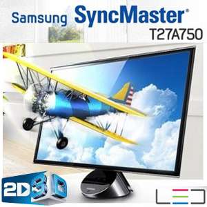 SAMSUNG T27A750 27 Smart HD TV 3D Monitor + 3D Glasses  