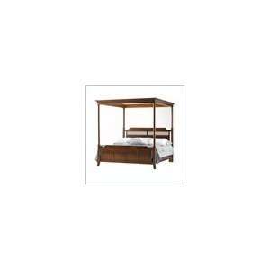  Stanley Furniture Hudson Street Panel Canopy Bed in Warm 