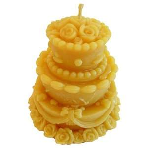   Natural Beeswax Candle   Hand Poured, Yellow