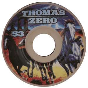  Zero Thomas Mustangs 53mm Skateboard Wheels (Set of 4 