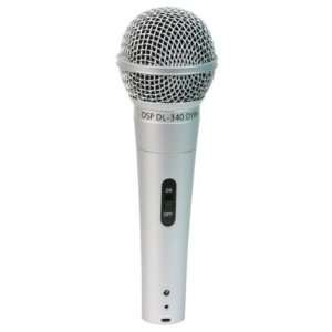  OSP DL 340 Dynamic Vocal Microphone   Silver Musical 